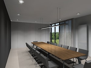 Pokój konferencyjny z mobilną ścianką - zdjęcie od Briks Architekci