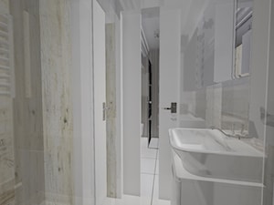 Mała łazienka- drewno w łazience - Łazienka, styl nowoczesny - zdjęcie od Katarzyna Matschay