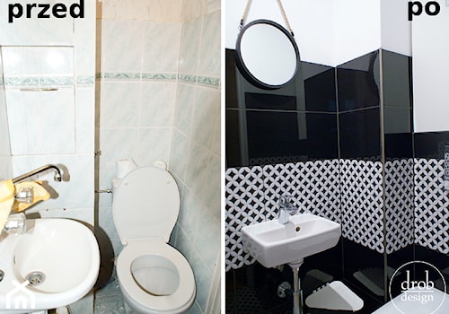 Biało-czarna toaleta - przed i po - zdjęcie od Drob Design