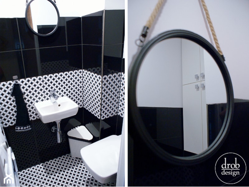 Biało-czarna toaleta - zdjęcie od Drob Design - Homebook