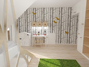 Wnętrza domu jednorodzinnego w Brzozowie - Pokój dziecka, styl skandynawski - zdjęcie od MOJO pracownia projektowa