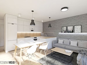 Dom w Żorach - Kuchnia, styl skandynawski - zdjęcie od MOJO pracownia projektowa