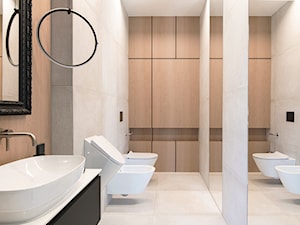 Mikołajki - Średnia bez okna z lustrem łazienka, styl nowoczesny - zdjęcie od na-antresoli