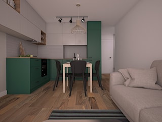 Mieszkanie z zieloną kuchnią