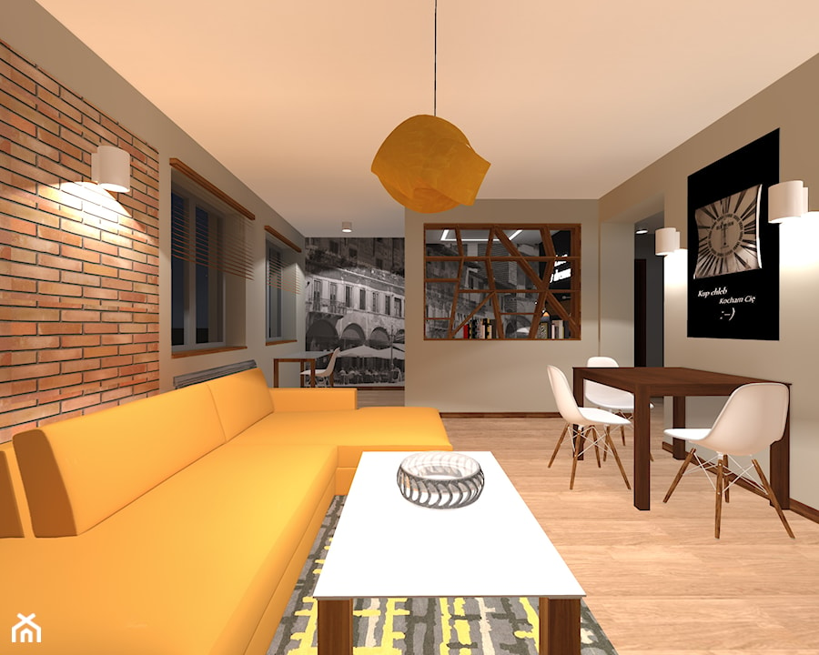 mieszkanie w Opolu - Salon, styl nowoczesny - zdjęcie od Projektowanie Wnętrz "ART LINE"