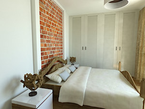 Mieszkanie 3 - Mała biała sypialnia, styl rustykalny - zdjęcie od Arthome