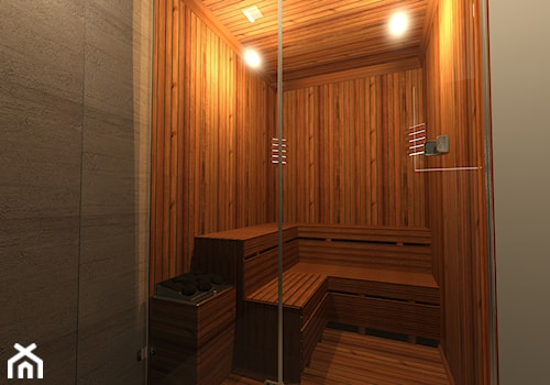 Piwnica - Średnia z punktowym oświetleniem łazienka, styl nowoczesny - zdjęcie od Arthome