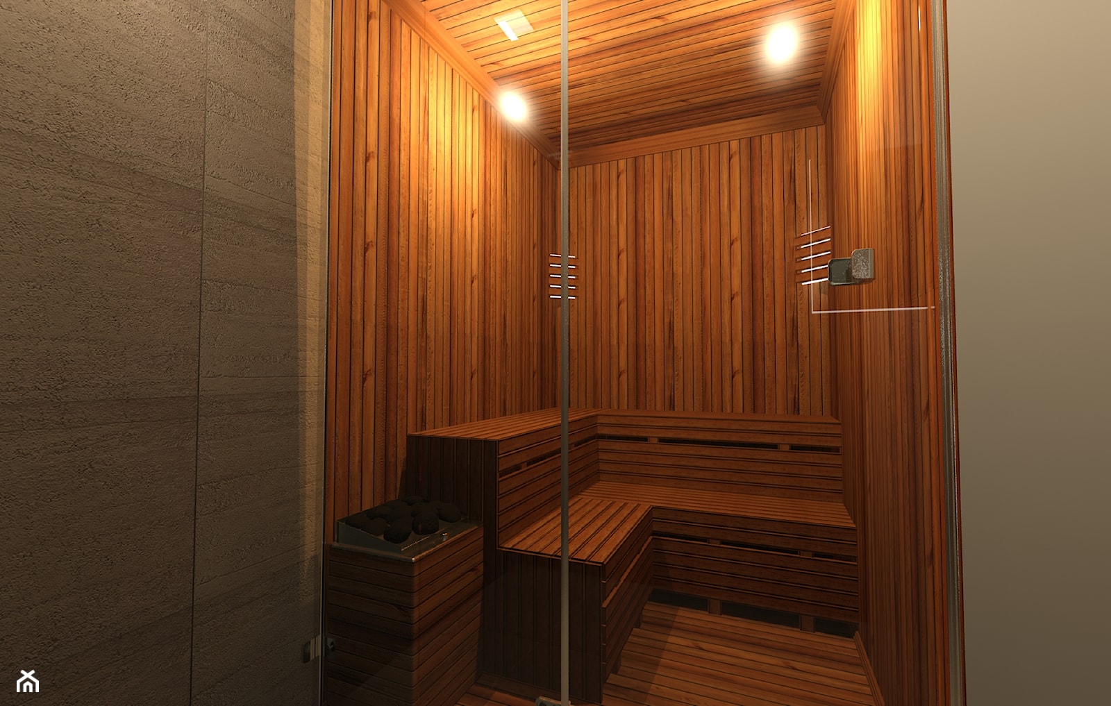 Piwnica - Średnia z punktowym oświetleniem łazienka, styl nowoczesny - zdjęcie od Arthome - Homebook