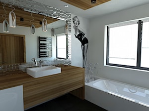 Osiedle w Kutnie - Średnia łazienka z oknem, styl glamour - zdjęcie od Arthome