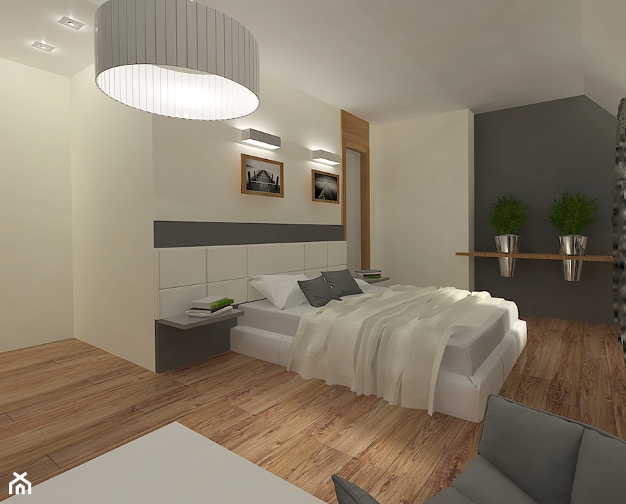 Dom 2 - Sypialnia, styl minimalistyczny - zdjęcie od Arthome