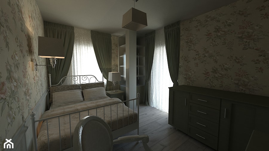 Sypialnie - Średnia beżowa sypialnia, styl tradycyjny - zdjęcie od Arthome