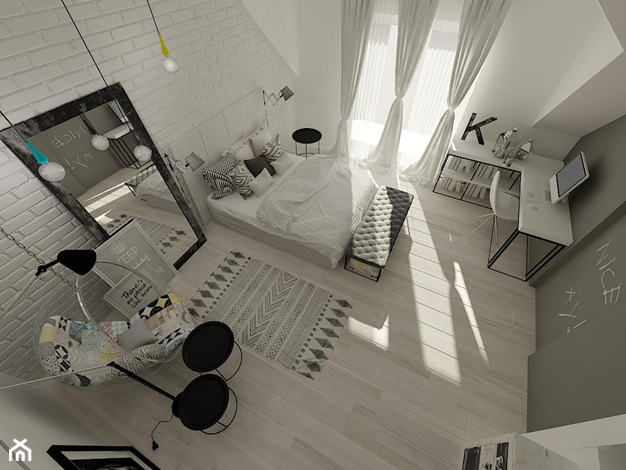 Wnętrza mieszkalne 2015 - Nowoczesny i minimalistyczny pokój - zdjęcie od Art&Design Kinga Śliwa