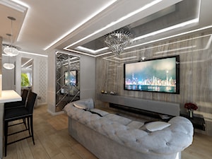 Klasyczny apartament w nowoczesnym apartamentowcu - Salon - zdjęcie od Art&Design Kinga Śliwa