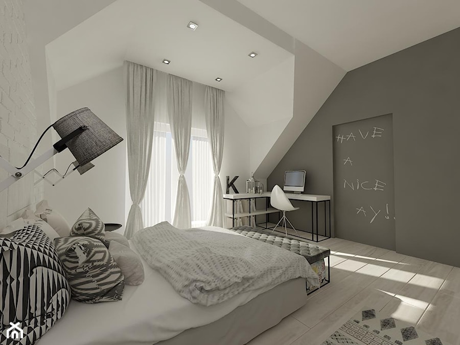 Wnętrza mieszkalne 2015 - Nowoczesny i minimalistyczny pokój - zdjęcie od Art&Design Kinga Śliwa
