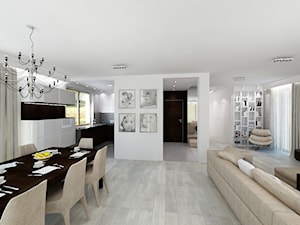 Salon - cz.3 - Duża szara jadalnia jako osobne pomieszczenie, styl nowoczesny - zdjęcie od Art&Design Kinga Śliwa