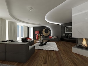 Dom jednorodzinny - Salon, styl nowoczesny - zdjęcie od Art&Design Kinga Śliwa