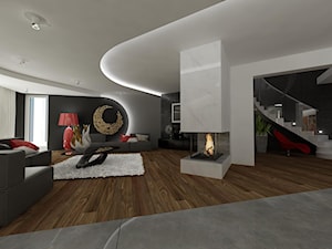 Dom jednorodzinny - Salon, styl nowoczesny - zdjęcie od Art&Design Kinga Śliwa