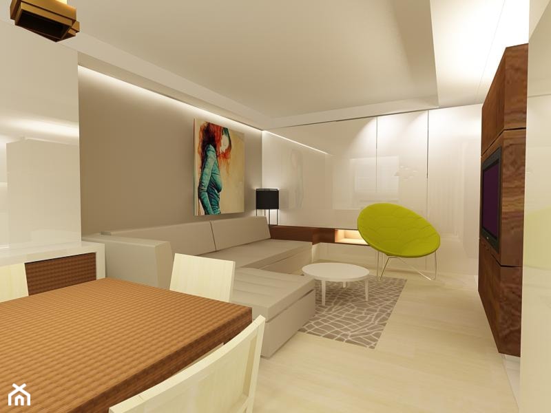 Mieszkanie na Elsnera - Salon, styl nowoczesny - zdjęcie od Fusion Design