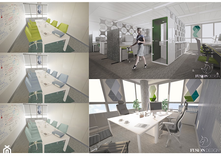 Projekt pomieszczeń biurowych dla ASB Group - Biuro, styl nowoczesny - zdjęcie od Fusion Design