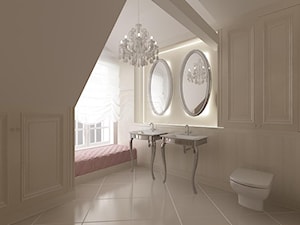 Dom 250 m2 - Salon, styl tradycyjny - zdjęcie od Fusion Design