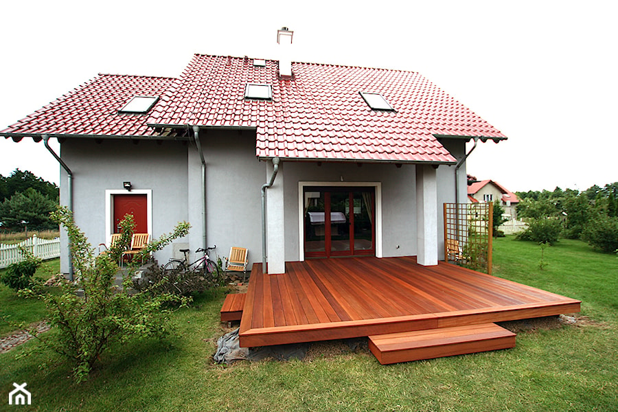 Taras drewniany. Realizacja w Lubrzy - Domy - zdjęcie od PHU Bortnowski