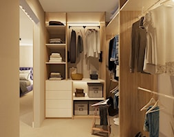 dom w Kluczborku 2 - Średnia otwarta garderoba przy sypialni, styl nowoczesny - zdjęcie od msergiej-wnętrza - Homebook