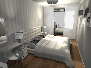 mieszkanie we Wrocławiu 1 - Sypialnia, styl nowoczesny - zdjęcie od msergiej-wnętrza