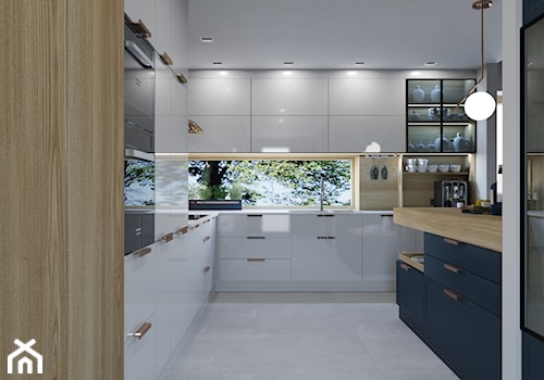 Projekt wnętrz domu jednorodzinnego wdł. projektu Parterowy 2 - Kuchnia, styl nowoczesny - zdjęcie od Architekt Wnętrz Patrycja Wojtaś