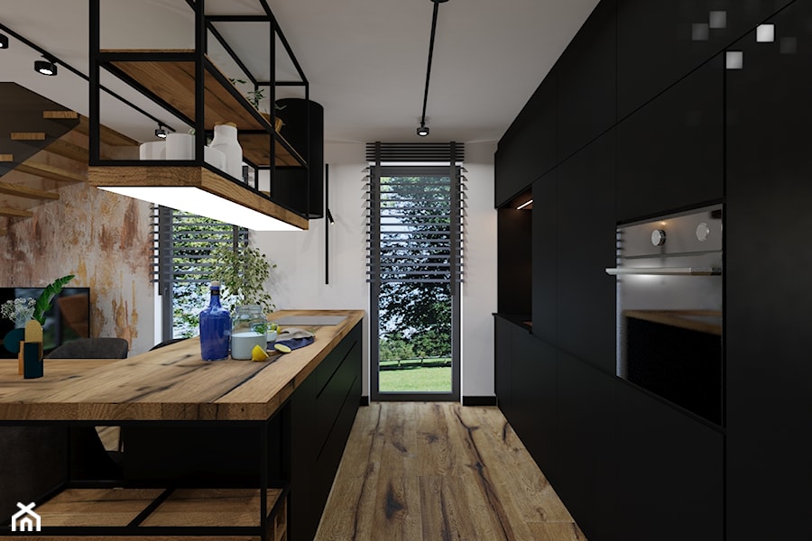 Mieszkanie dwupoziomowe w Bielsku-Białej - Kuchnia, styl nowoczesny - zdjęcie od Architekt Wnętrz Patrycja Wojtaś