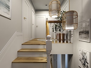 Projekt klatki schodowej w domu jednorodzinnym w Oświęcimiu - zdjęcie od Architekt Wnętrz Patrycja Wojtaś