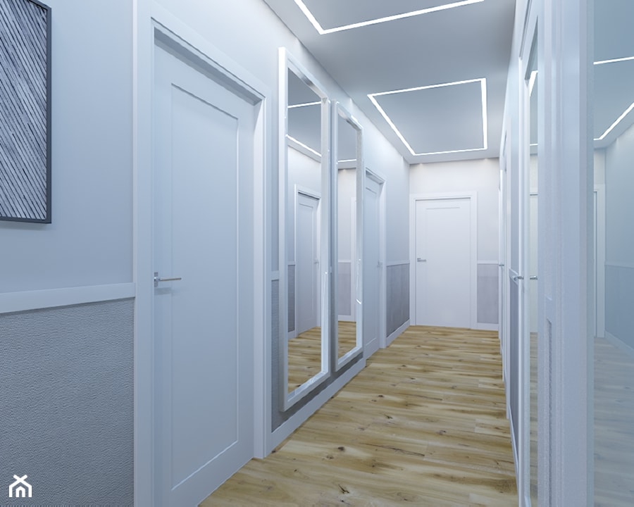 Projekt korytarza w domu jednorodzinnym w Bielsku-Białej - zdjęcie od Architekt Wnętrz Patrycja Wojtaś