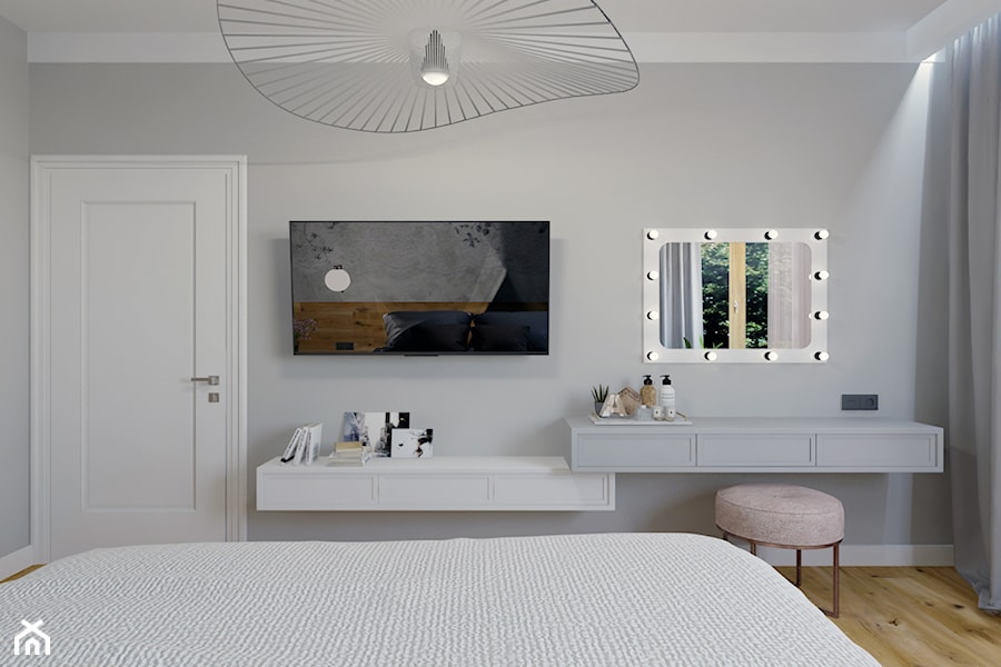 Projekt sypialni w domu jednorodzinnym w Bielsku-Białej. - zdjęcie od Architekt Wnętrz Patrycja Wojtaś