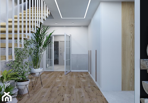 Projekt korytarza w domu jednorodzinnym w Bielsku-Białej - zdjęcie od Architekt Wnętrz Patrycja Wojtaś