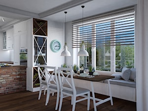 Dom w Czechowicach Dziedzicach - Średnia biała jadalnia jako osobne pomieszczenie, styl skandynawski - zdjęcie od Architekt Wnętrz Patrycja Wojtaś