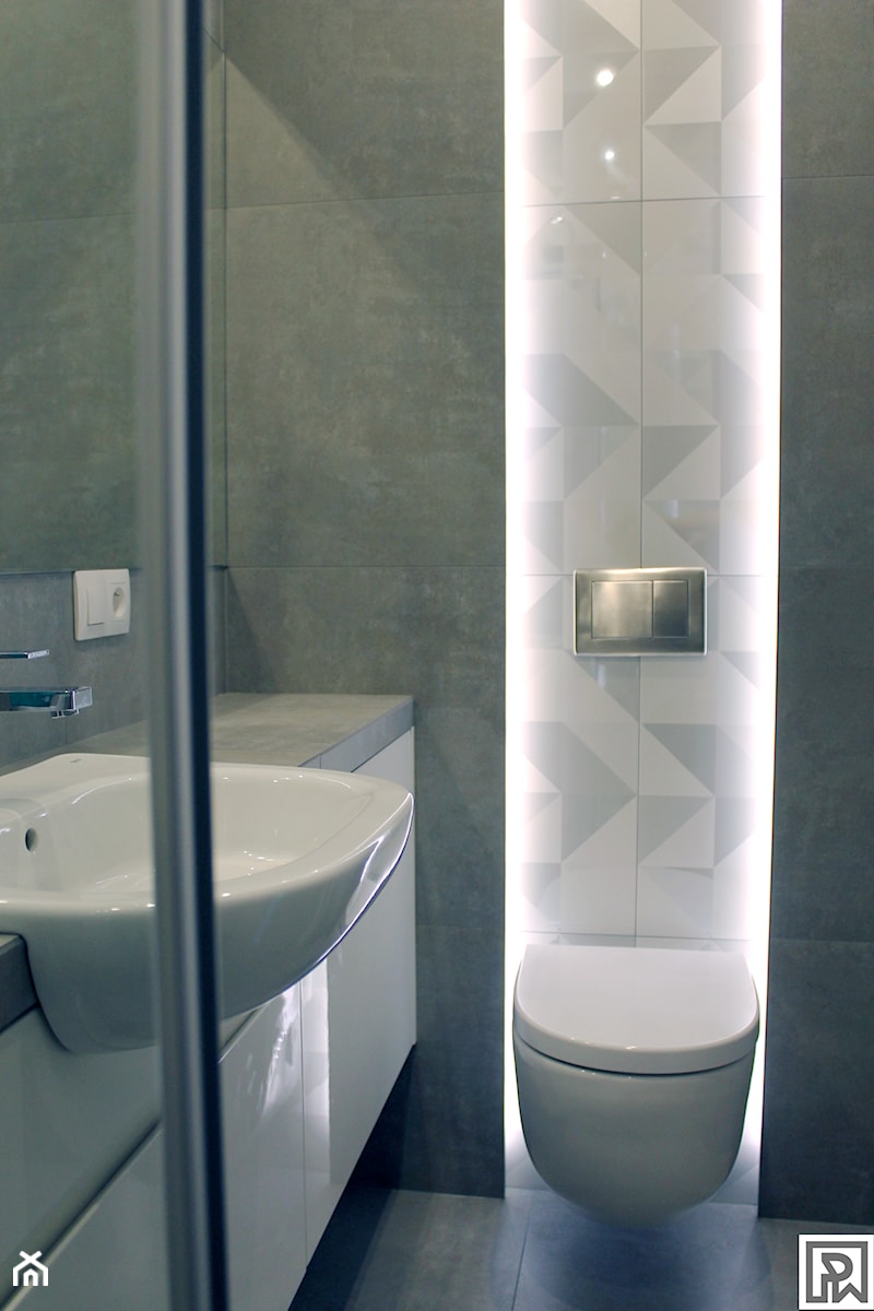 Projekt małej łazienki w Bielsku-Białej - zdjęcie od Architekt Wnętrz Patrycja Wojtaś