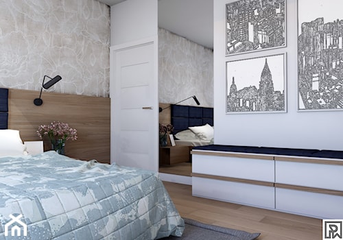 Sypialnia w Domu we wrzosach - zdjęcie od Architekt Wnętrz Patrycja Wojtaś