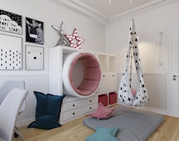 Projekt pokoju, bawialni dla córek w domu jednorodzinnym w Bielsku-Białej. - zdjęcie od Architekt Wnętrz Patrycja Wojtaś - Homebook