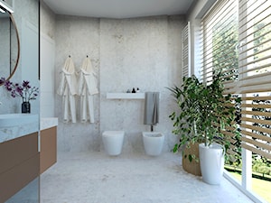 Duża łazienka z oknem - zdjęcie od Architekt Wnętrz Patrycja Wojtaś