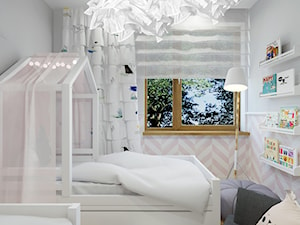 Projekt pokoju - sypialnia córek z garderobą. - zdjęcie od Architekt Wnętrz Patrycja Wojtaś