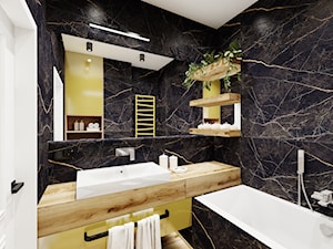Łazienka_ArtCity - Mała bez okna z punktowym oświetleniem łazienka, styl nowoczesny - zdjęcie od Ewelina Loręcka Interior Design
