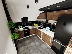 Kuchnia na poddaszu - zdjęcie od Ewelina Loręcka Interior Design