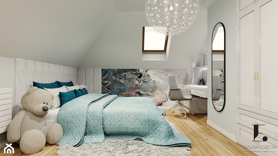 Pokój nastolatki - Sypialnia, styl nowoczesny - zdjęcie od Ewelina Loręcka Interior Design