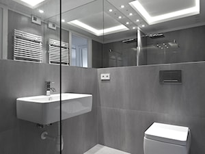 studio 12 - Mała bez okna z punktowym oświetleniem łazienka, styl nowoczesny - zdjęcie od extravaganza | wiesia warszawska