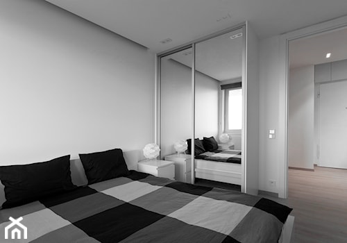 studio 12 - Średnia biała sypialnia, styl nowoczesny - zdjęcie od extravaganza | wiesia warszawska