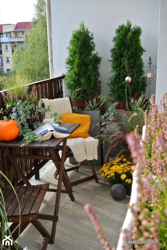 jesienny balkon w bloku - zdjęcie od OGRODOWA AURA - Homebook