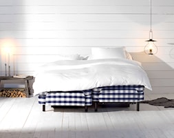 Inspiracje - Średnia biała sypialnia małżeńska, styl minimalistyczny - zdjęcie od Hästens - Homebook