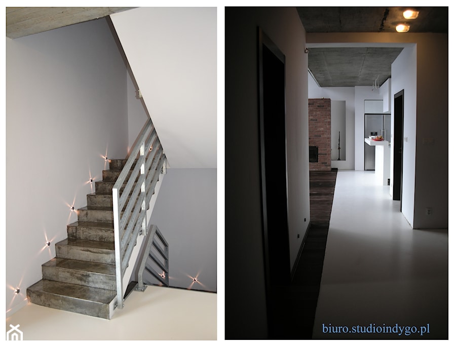 korytarz i klatka schodowa - zdjęcie od Autorskie Studio Projektowe Indygo