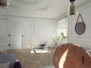 Mieszkanie w kamienicy, Katowice - Salon, styl nowoczesny - zdjęcie od Pracownia Projektowa Kamila Szemik
