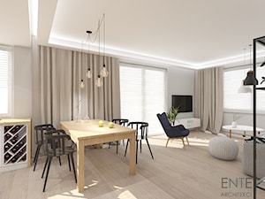 Projekt salonu w stylu skandynawskim_Gdańsk - zdjęcie od ENTE-Architekci