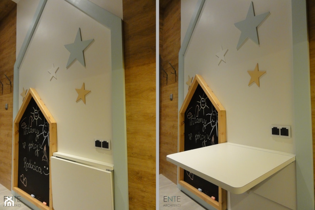 Dwa pokoje dla rodziców z dziećmi w Alfa Centrum, Gdańsk - zdjęcie od ENTE-Architekci - Homebook